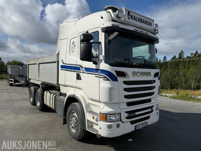 2011 Scania R620 6X4 Tippbil med 2005 Carnehl trippelkjerre - Φορτηγό ανατρεπόμενο: φωτογραφία 2 2011 Scania R620 6X4 Tippbil med 2005 Carnehl trippelkjerre - Φορτηγό ανατρεπόμενο: φωτογραφία 2