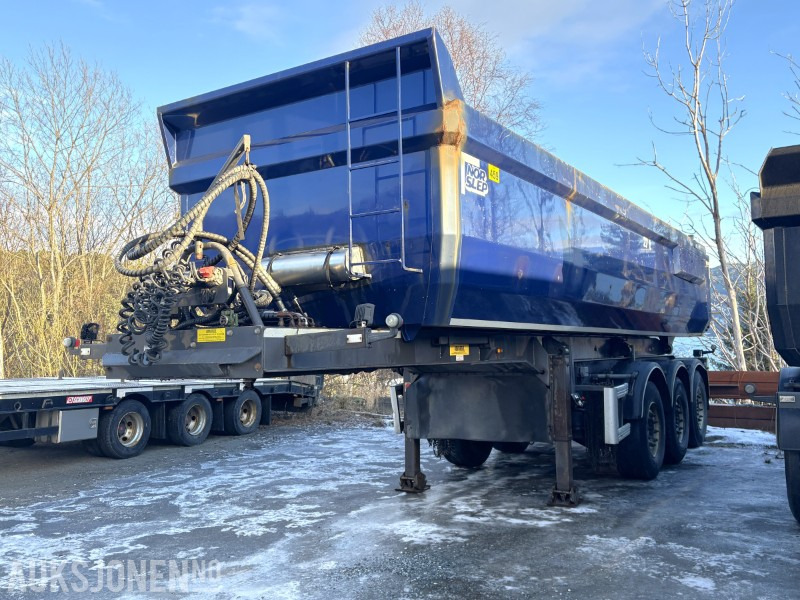 2014 Nor Slep tippsemi med flyttbar King-Pin og vibro på kasse - EU godkjent til 24.04.2026 - Τρέιλερ: φωτογραφία 1 2014 Nor Slep tippsemi med flyttbar King-Pin og vibro på kasse - EU godkjent til 24.04.2026 - Τρέιλερ: φωτογραφία 1