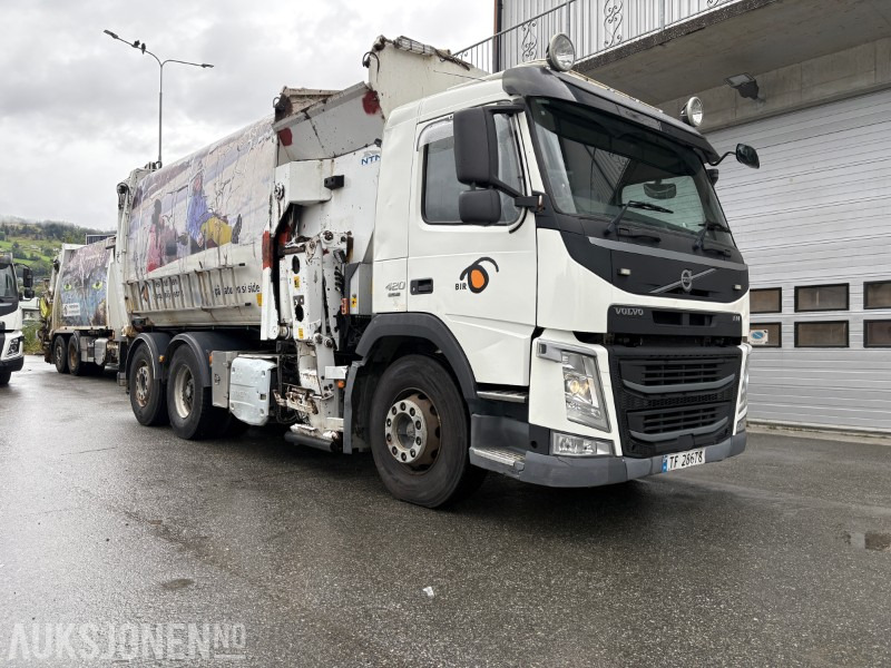 2014 Volvo FM420 EURO 6 sidelaster / komprimatorbil / renovasjonsbil - EU godkjent til 31.08.2026 - Απορριμματοφόρο: φωτογραφία 2 2014 Volvo FM420 EURO 6 sidelaster / komprimatorbil / renovasjonsbil - EU godkjent til 31.08.2026 - Απορριμματοφόρο: φωτογραφία 2