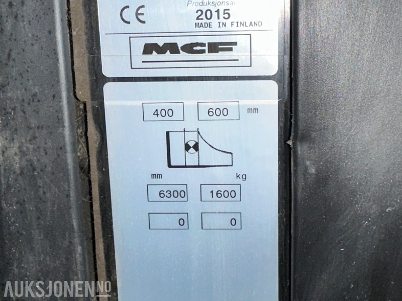 Ανυψωτικό μηχάνημα 2015 Mitsubishi RB16N2 Elektrisk Reachtruck m/6,3 m løftehøyde/tilt/sideskift/sertifisert, 2301 timer: φωτογραφία 19 Ανυψωτικό μηχάνημα 2015 Mitsubishi RB16N2 Elektrisk Reachtruck m/6,3 m løftehøyde/tilt/sideskift/sertifisert, 2301 timer: φωτογραφία 19