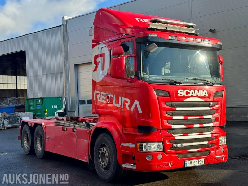2015 Scania R490-6x2-Euro6T- Eu-godkjent til 01/26 - Km: 379186 - Φορτηγό φόρτωσης γάντζου: φωτογραφία 2 2015 Scania R490-6x2-Euro6T- Eu-godkjent til 01/26 - Km: 379186 - Φορτηγό φόρτωσης γάντζου: φωτογραφία 2