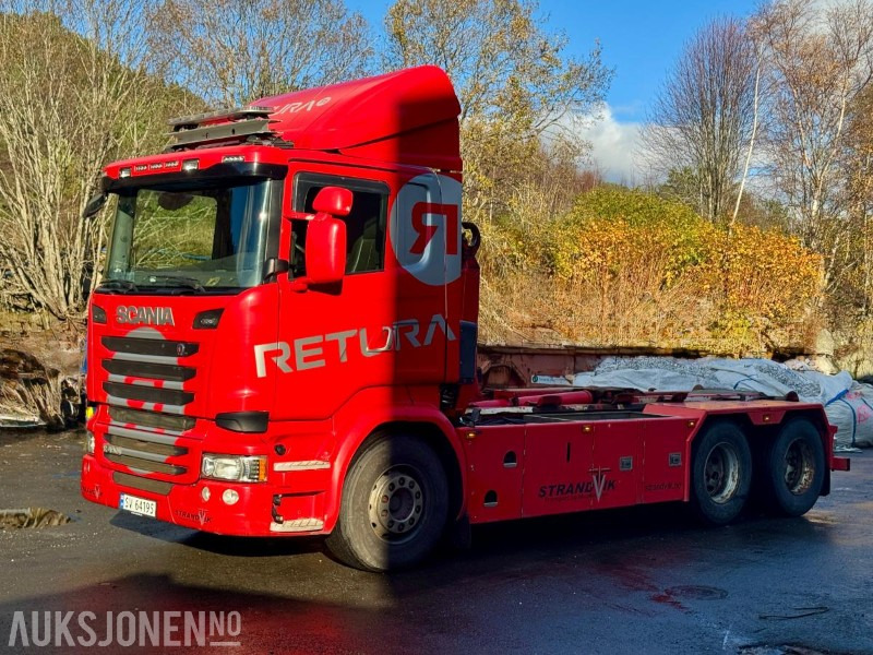 2015 Scania R490-6x2-Euro6T- Eu-godkjent til 01/26 - Km: 379186 - Φορτηγό φόρτωσης γάντζου: φωτογραφία 1 2015 Scania R490-6x2-Euro6T- Eu-godkjent til 01/26 - Km: 379186 - Φορτηγό φόρτωσης γάντζου: φωτογραφία 1