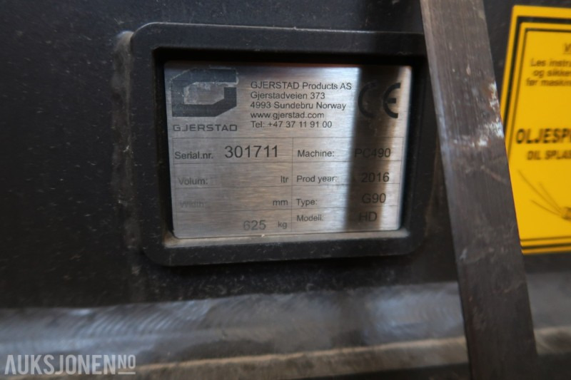2016 Gjerstad hydraulisk HK-Feste til 50 tonns maskin G90/S90 - Παρελκόμενα για Κατασκευή μηχανήματα: φωτογραφία 5 2016 Gjerstad hydraulisk HK-Feste til 50 tonns maskin G90/S90 - Παρελκόμενα για Κατασκευή μηχανήματα: φωτογραφία 5
