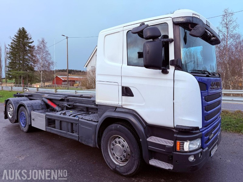 2016 Scania G450 EURO 6 444933 km - Styrbar boggi og Webasto - Φορτηγό φόρτωσης γάντζου: φωτογραφία 3 2016 Scania G450 EURO 6 444933 km - Styrbar boggi og Webasto - Φορτηγό φόρτωσης γάντζου: φωτογραφία 3