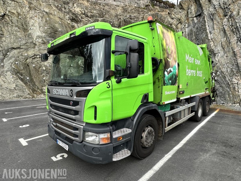 2016 Scania P320 Komprimatorbil - NY EU/2 kammer Inkl. biokammer/MTM påbygg, 277256km - Απορριμματοφόρο: φωτογραφία 1 2016 Scania P320 Komprimatorbil - NY EU/2 kammer Inkl. biokammer/MTM påbygg, 277256km - Απορριμματοφόρο: φωτογραφία 1