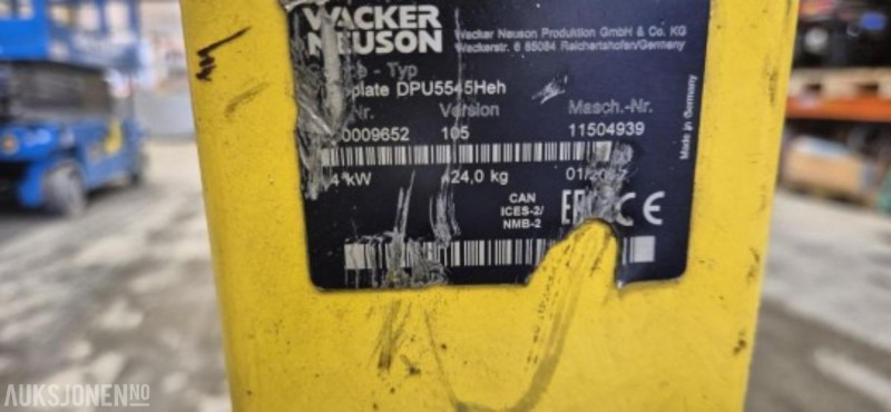 2017 Wacker Neuson DPU5545Heh Vibroplate - Οδοστρωτήρας: φωτογραφία 4 2017 Wacker Neuson DPU5545Heh Vibroplate - Οδοστρωτήρας: φωτογραφία 4