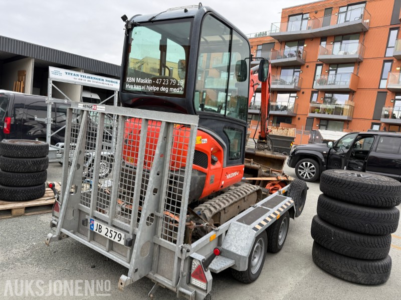 2018 Kubota KX019-4 minigraver m/ Tysse XTREME maskinhenger - Μίνι εκσκαφέας: φωτογραφία 3 2018 Kubota KX019-4 minigraver m/ Tysse XTREME maskinhenger - Μίνι εκσκαφέας: φωτογραφία 3