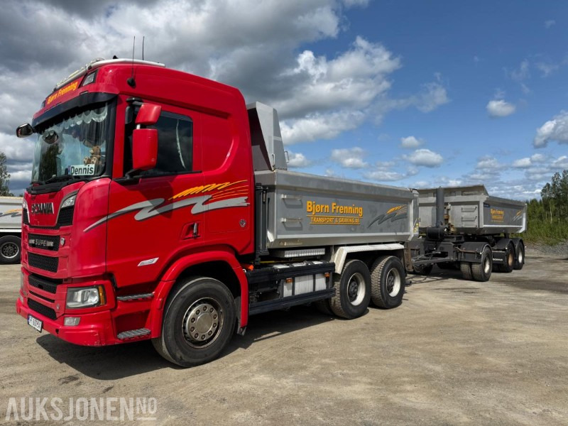 2018 Scania R580 GODT UTSTYRT TIPPBIL MED 3 AKSLET HENGER - Φορτηγό ανατρεπόμενο: φωτογραφία 1 2018 Scania R580 GODT UTSTYRT TIPPBIL MED 3 AKSLET HENGER - Φορτηγό ανατρεπόμενο: φωτογραφία 1
