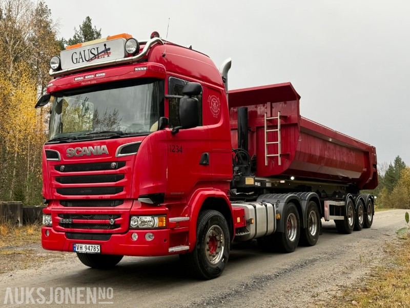 2018 Scania R580-V8-6x4-EURO6-260.000km-Tippsemi m/ Langendorf tralle - Τράκτορας: φωτογραφία 2 2018 Scania R580-V8-6x4-EURO6-260.000km-Tippsemi m/ Langendorf tralle - Τράκτορας: φωτογραφία 2