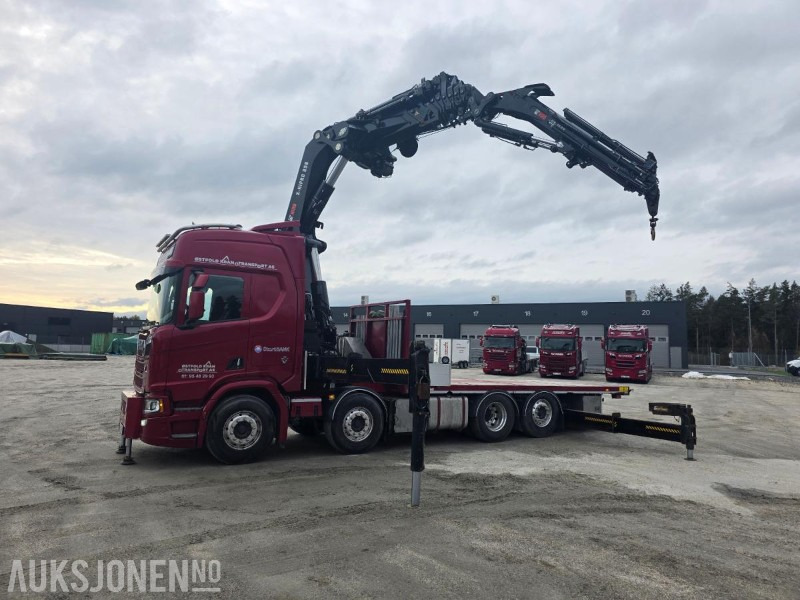 2019 Scania R-serie 580 kranbil / EURO 6 / Topp utstyrt / servicehistorikk / HIAB-kran 858, 80 Tm / Nylig EU - Φορτηγό με γερανό: φωτογραφία 1 2019 Scania R-serie 580 kranbil / EURO 6 / Topp utstyrt / servicehistorikk / HIAB-kran 858, 80 Tm / Nylig EU - Φορτηγό με γερανό: φωτογραφία 1