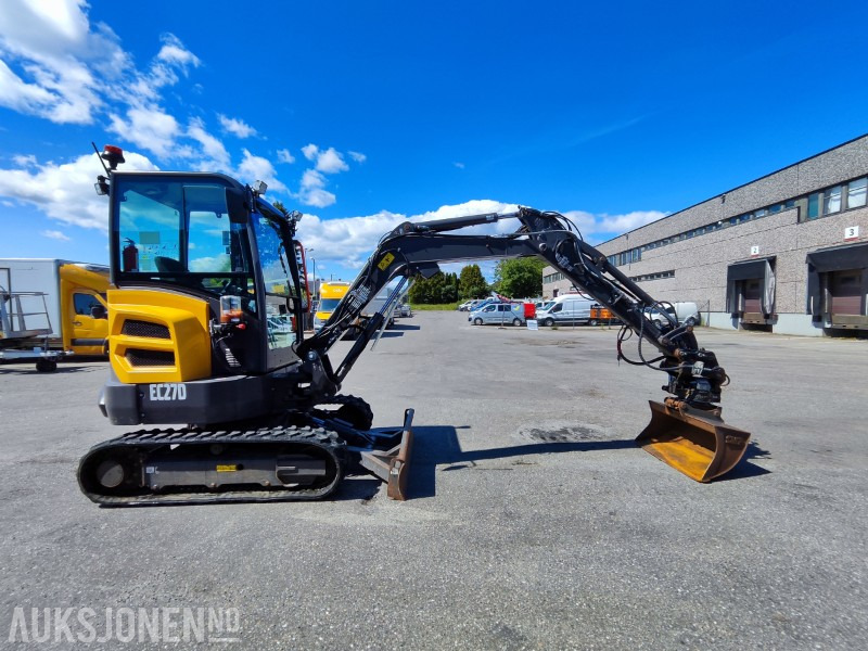 2022 Volvo EC27D – Meget godt utstyrt minigraver med lavt timeantall - Μίνι εκσκαφέας: φωτογραφία 5 2022 Volvo EC27D – Meget godt utstyrt minigraver med lavt timeantall - Μίνι εκσκαφέας: φωτογραφία 5