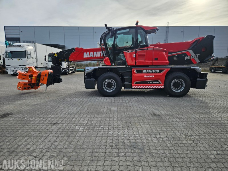 2025 NY - Manitou MRT 2660. Vinsj, Mannskapskurv, Beskjæringsklo/ sag , Gafler - Τηλεσκοπικός φορτωτής: φωτογραφία 1 2025 NY - Manitou MRT 2660. Vinsj, Mannskapskurv, Beskjæringsklo/ sag , Gafler - Τηλεσκοπικός φορτωτής: φωτογραφία 1