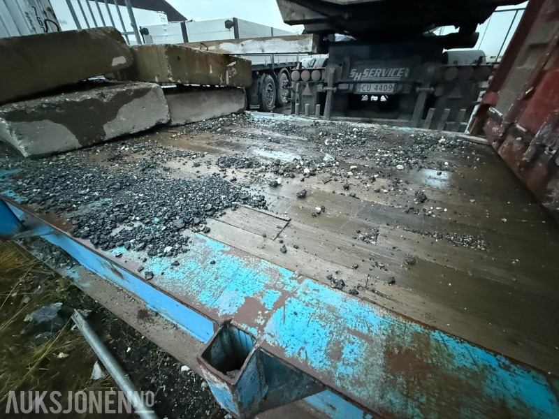 40 Fots flak til sidelaster - med støttelabber - Ανοιχτό αμάξωμα: φωτογραφία 3 40 Fots flak til sidelaster - med støttelabber - Ανοιχτό αμάξωμα: φωτογραφία 3