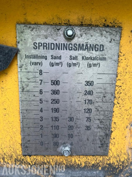 FRIGGERÅKERS VERKSTEDER AB BAKMONTERT SANDSPREDER.  LB-1000BLU - Φορτηγό: φωτογραφία 5 FRIGGERÅKERS VERKSTEDER AB BAKMONTERT SANDSPREDER.  LB-1000BLU - Φορτηγό: φωτογραφία 5