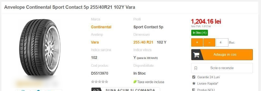 Anvelope Continental NOI ContisportContact 255 / 40 ZR 21 - Ελαστικό για Αυτοκίνητο: φωτογραφία 3 Anvelope Continental NOI ContisportContact 255 / 40 ZR 21 - Ελαστικό για Αυτοκίνητο: φωτογραφία 3