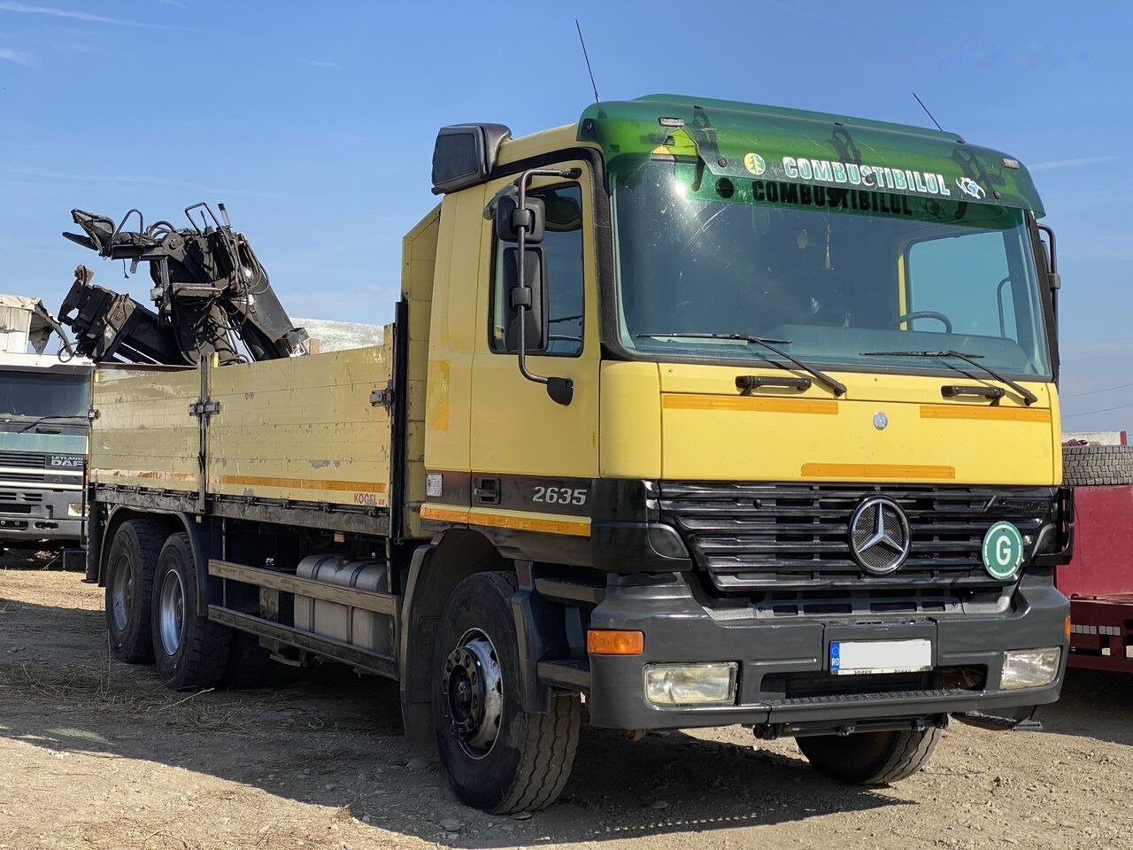 Mercedes-Benz Actros MP1 - Φορτηγό με ανοιχτή καρότσα, Φορτηγό με γερανό: φωτογραφία 1 Mercedes-Benz Actros MP1 - Φορτηγό με ανοιχτή καρότσα, Φορτηγό με γερανό: φωτογραφία 1