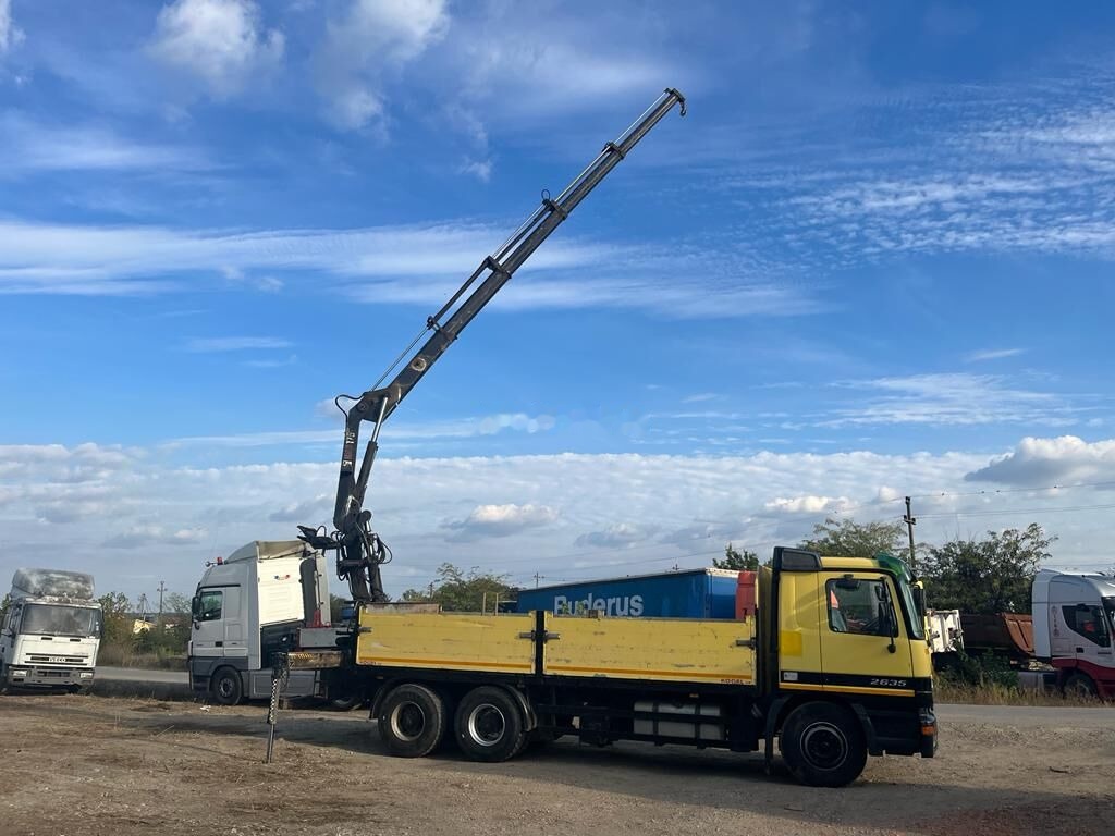 Mercedes-Benz Actros MP1 - Φορτηγό με ανοιχτή καρότσα, Φορτηγό με γερανό: φωτογραφία 3 Mercedes-Benz Actros MP1 - Φορτηγό με ανοιχτή καρότσα, Φορτηγό με γερανό: φωτογραφία 3