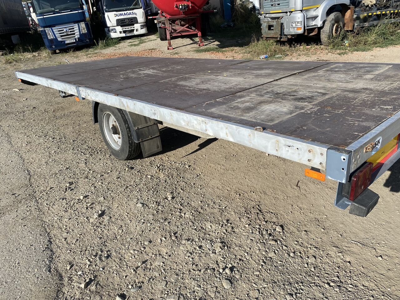 Schmitz Cargobull REPACOM Rema remorca 6,5 m lungime platforma pentru marfa / util - Τρέιλερ πλατφόρμα/ Καρότσα: φωτογραφία 2 Schmitz Cargobull REPACOM Rema remorca 6,5 m lungime platforma pentru marfa / util - Τρέιλερ πλατφόρμα/ Καρότσα: φωτογραφία 2