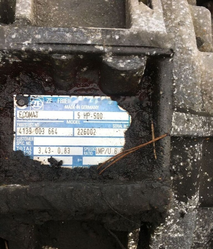 ZF Ecomat 5HP500 - Κιβώτιο ταχυτήτων για Λεωφορείο: φωτογραφία 1 ZF Ecomat 5HP500 - Κιβώτιο ταχυτήτων για Λεωφορείο: φωτογραφία 1