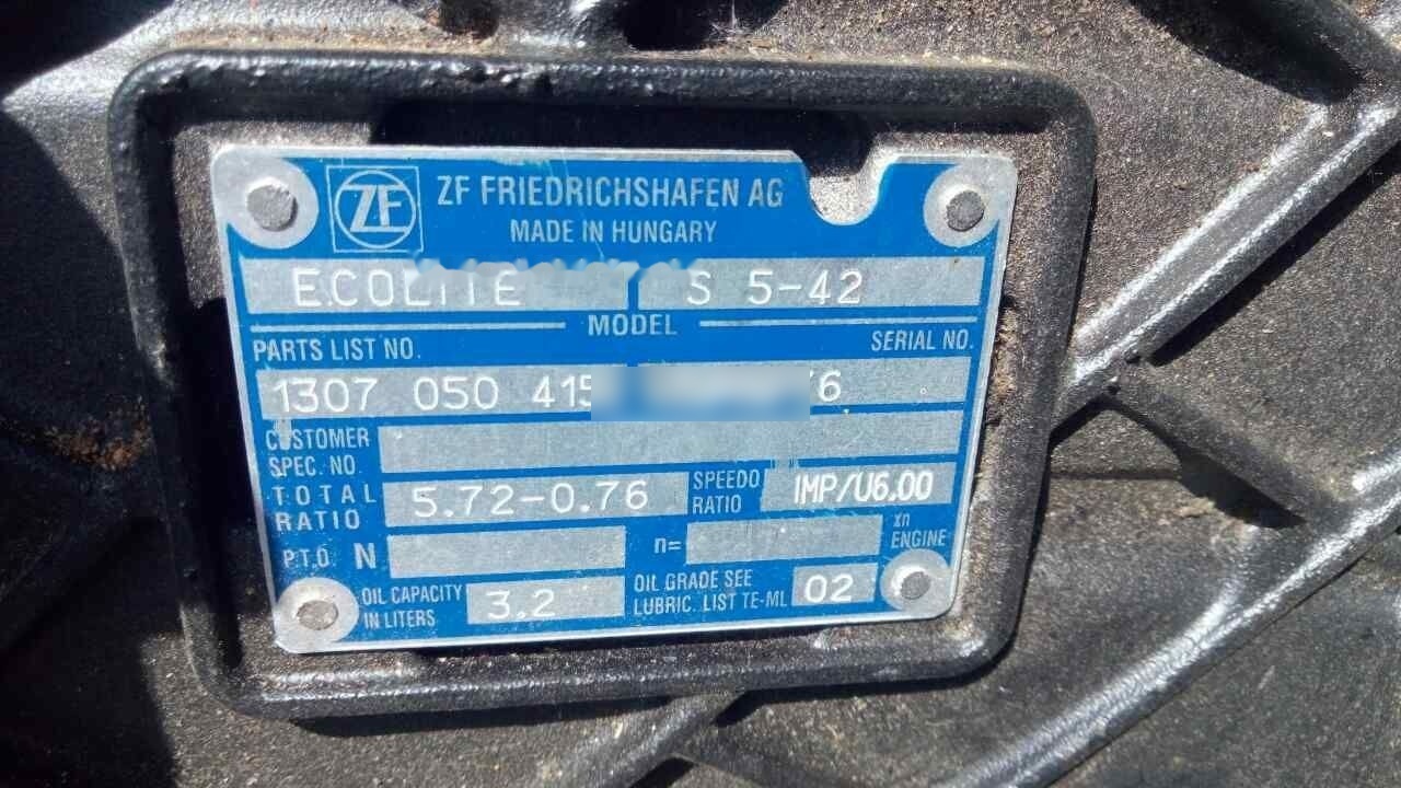 ZF S5-42 MAN - Κιβώτιο ταχυτήτων για Φορτηγό: φωτογραφία 2 ZF S5-42 MAN - Κιβώτιο ταχυτήτων για Φορτηγό: φωτογραφία 2