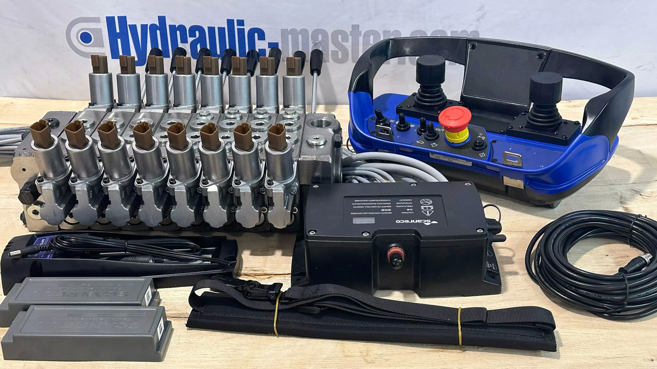 Set Radio Remote Scanreco RC 400 with Valve Palfinger Hiab Cranab Loglift - Δασική ρυμούλκα: φωτογραφία 1 Set Radio Remote Scanreco RC 400 with Valve Palfinger Hiab Cranab Loglift - Δασική ρυμούλκα: φωτογραφία 1