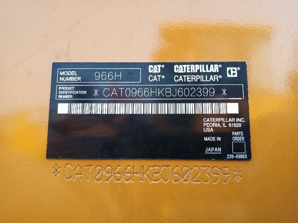 Ελαστιχοφόρος φορτωτής CAT 966 H: φωτογραφία 8 Ελαστιχοφόρος φορτωτής CAT 966 H: φωτογραφία 8