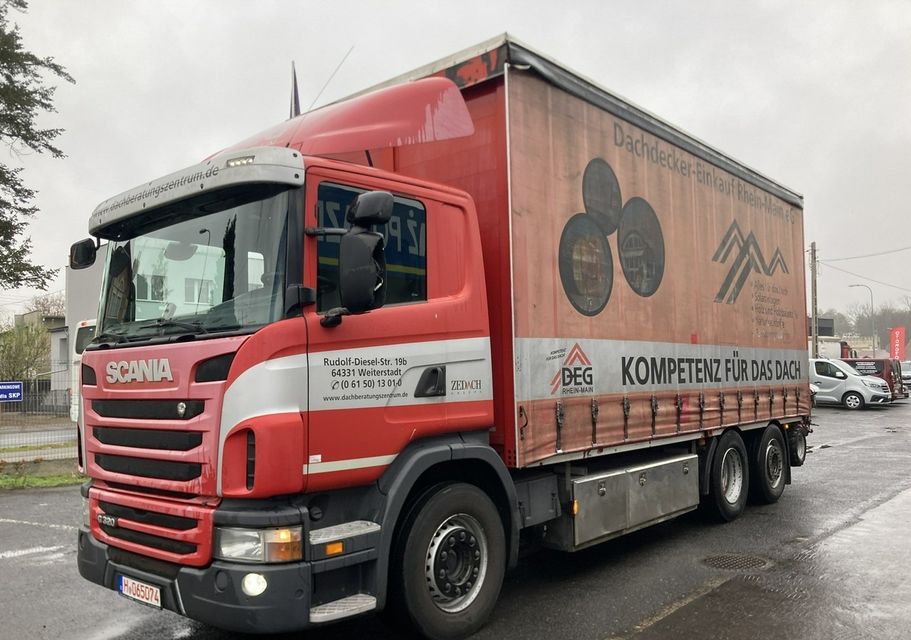Inna Inny Scania G320 Wózek PALFINGER Firanka Plandeka plandeka Moffett - Φορτηγό μουσαμάς: φωτογραφία 2 Inna Inny Scania G320 Wózek PALFINGER Firanka Plandeka plandeka Moffett - Φορτηγό μουσαμάς: φωτογραφία 2