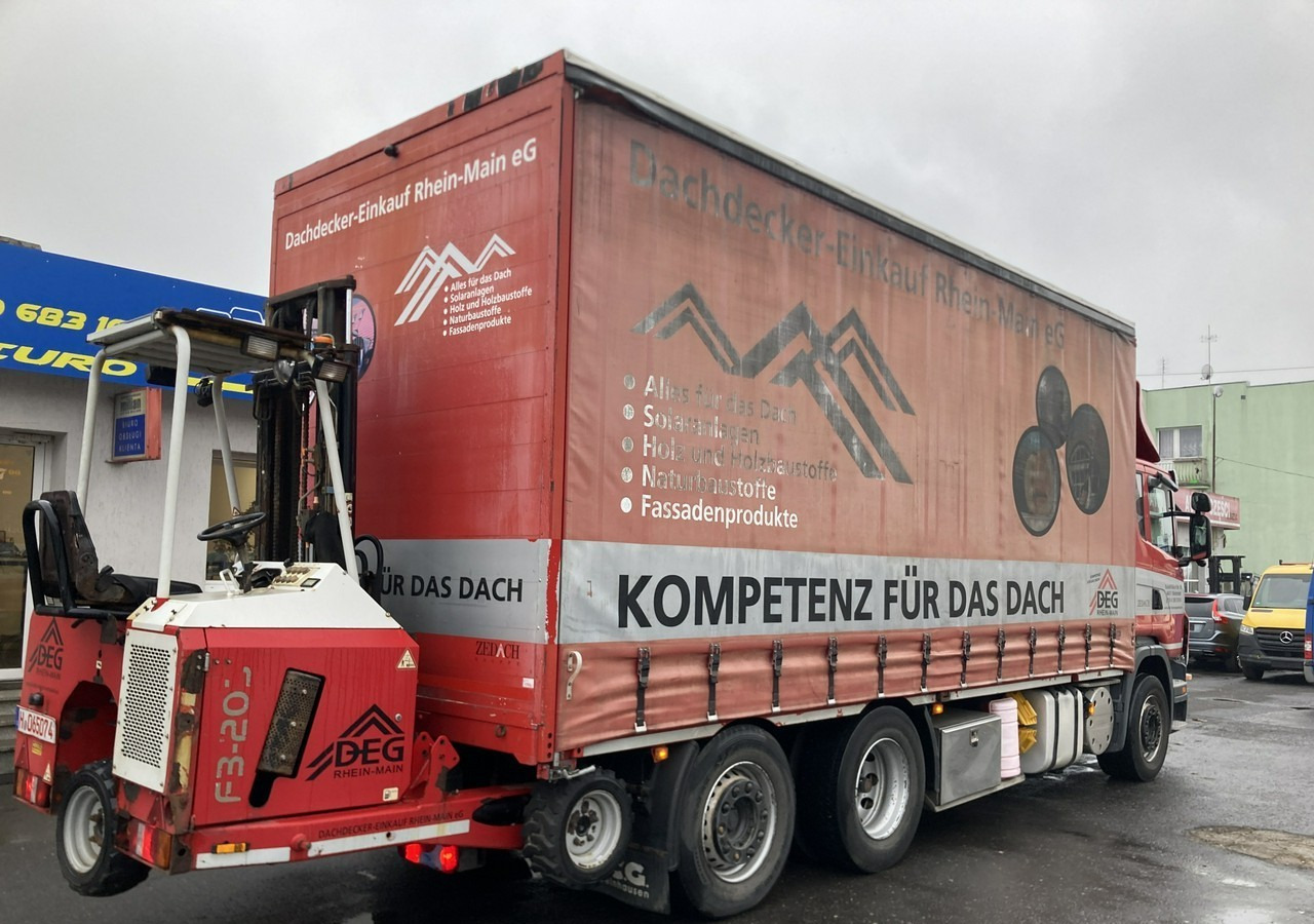 Inna Inny Scania G320 Wózek PALFINGER Firanka Plandeka plandeka Moffett - Φορτηγό μουσαμάς: φωτογραφία 4 Inna Inny Scania G320 Wózek PALFINGER Firanka Plandeka plandeka Moffett - Φορτηγό μουσαμάς: φωτογραφία 4