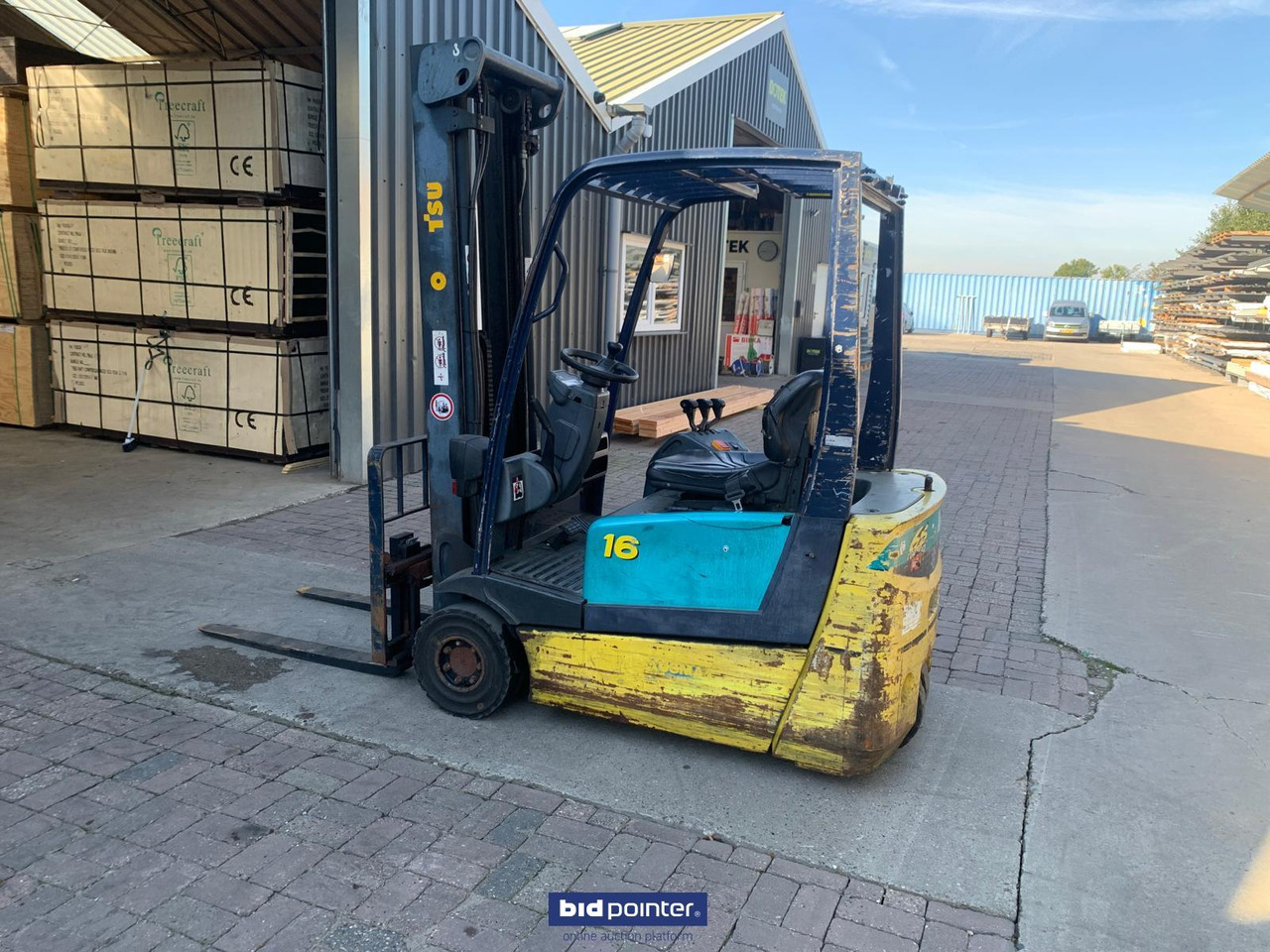 Heftruck elektrisch - 3 wiel - 1600kg! Freelift! Komatsu FB16 - 5.5 mtr. Sideshift! - Ηλεκτροκίνητο περονοφόρο: φωτογραφία 1 Heftruck elektrisch - 3 wiel - 1600kg! Freelift! Komatsu FB16 - 5.5 mtr. Sideshift! - Ηλεκτροκίνητο περονοφόρο: φωτογραφία 1
