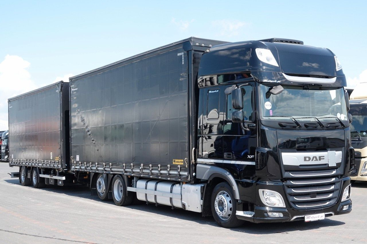 DAF XF 480 / ZESTAW TANDEM / 120 M3 / PRZEJAZDOWY / - Φορτηγό μουσαμάς: φωτογραφία 2 DAF XF 480 / ZESTAW TANDEM / 120 M3 / PRZEJAZDOWY / - Φορτηγό μουσαμάς: φωτογραφία 2