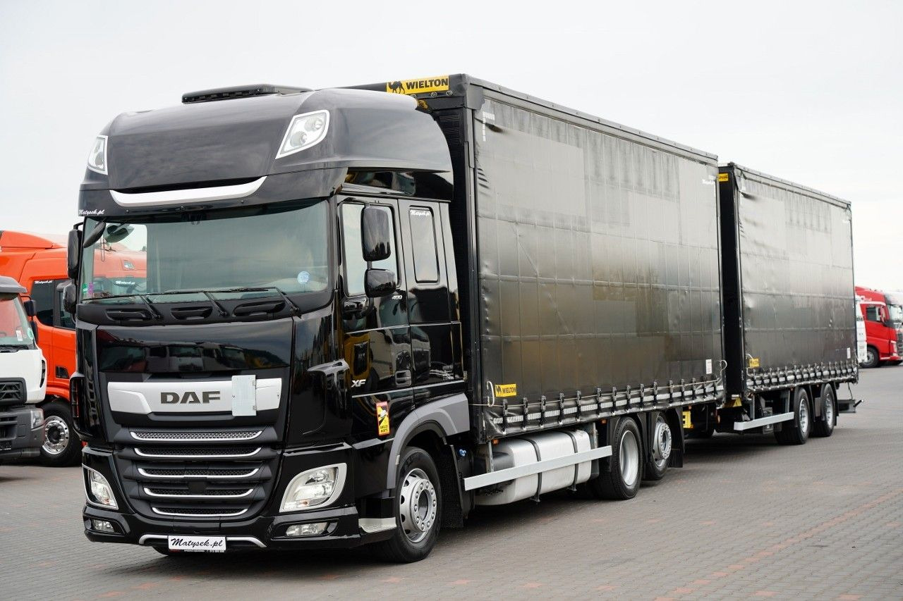 DAF XF 480 / ZESTAW TANDEM / 120 M3 / PRZEJAZDOWY / - Φορτηγό μουσαμάς: φωτογραφία 2 DAF XF 480 / ZESTAW TANDEM / 120 M3 / PRZEJAZDOWY / - Φορτηγό μουσαμάς: φωτογραφία 2