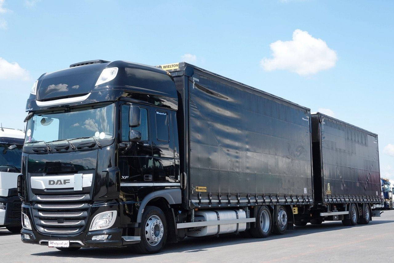 DAF XF 480 / ZESTAW TANDEM / 120 M3 / PRZEJAZDOWY / - Φορτηγό μουσαμάς: φωτογραφία 2 DAF XF 480 / ZESTAW TANDEM / 120 M3 / PRZEJAZDOWY / - Φορτηγό μουσαμάς: φωτογραφία 2