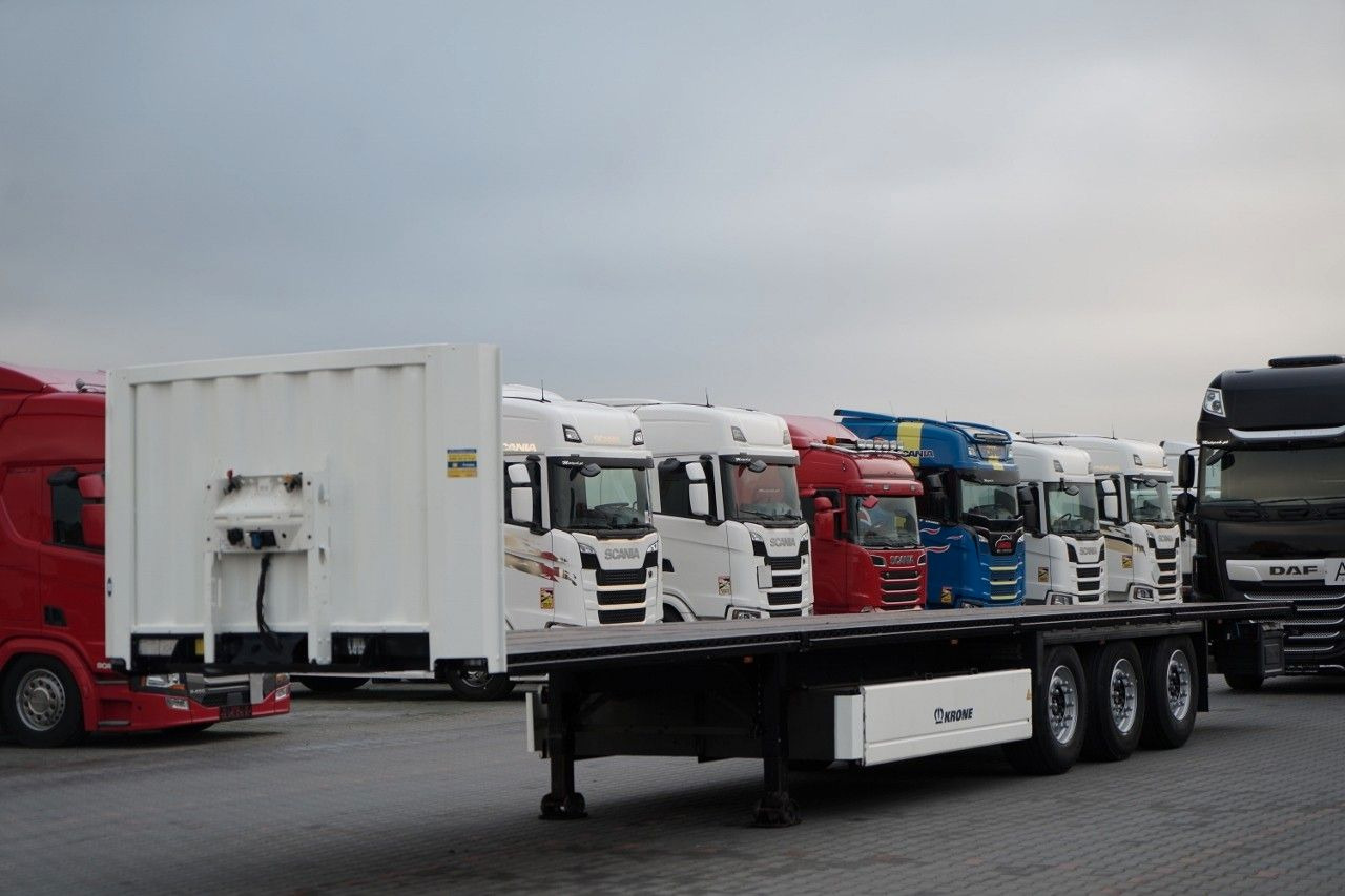 Krone NACZEPA PLATFORMA / OŚ PODNOSZONA / KOSZ NA PAL - Επικαθήμενο πλατφόρμα/ Καρότσα: φωτογραφία 2 Krone NACZEPA PLATFORMA / OŚ PODNOSZONA / KOSZ NA PAL - Επικαθήμενο πλατφόρμα/ Καρότσα: φωτογραφία 2