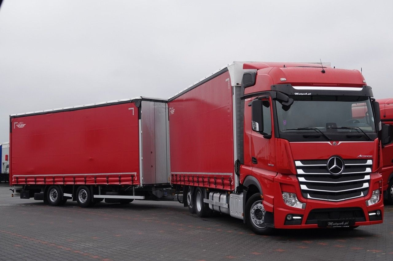 Mercedes-Benz ACTROS 2548 / ZESTAW TANDEM 120 M3 / PRZEJAZDOWY - Φορτηγό μουσαμάς: φωτογραφία 3 Mercedes-Benz ACTROS 2548 / ZESTAW TANDEM 120 M3 / PRZEJAZDOWY - Φορτηγό μουσαμάς: φωτογραφία 3