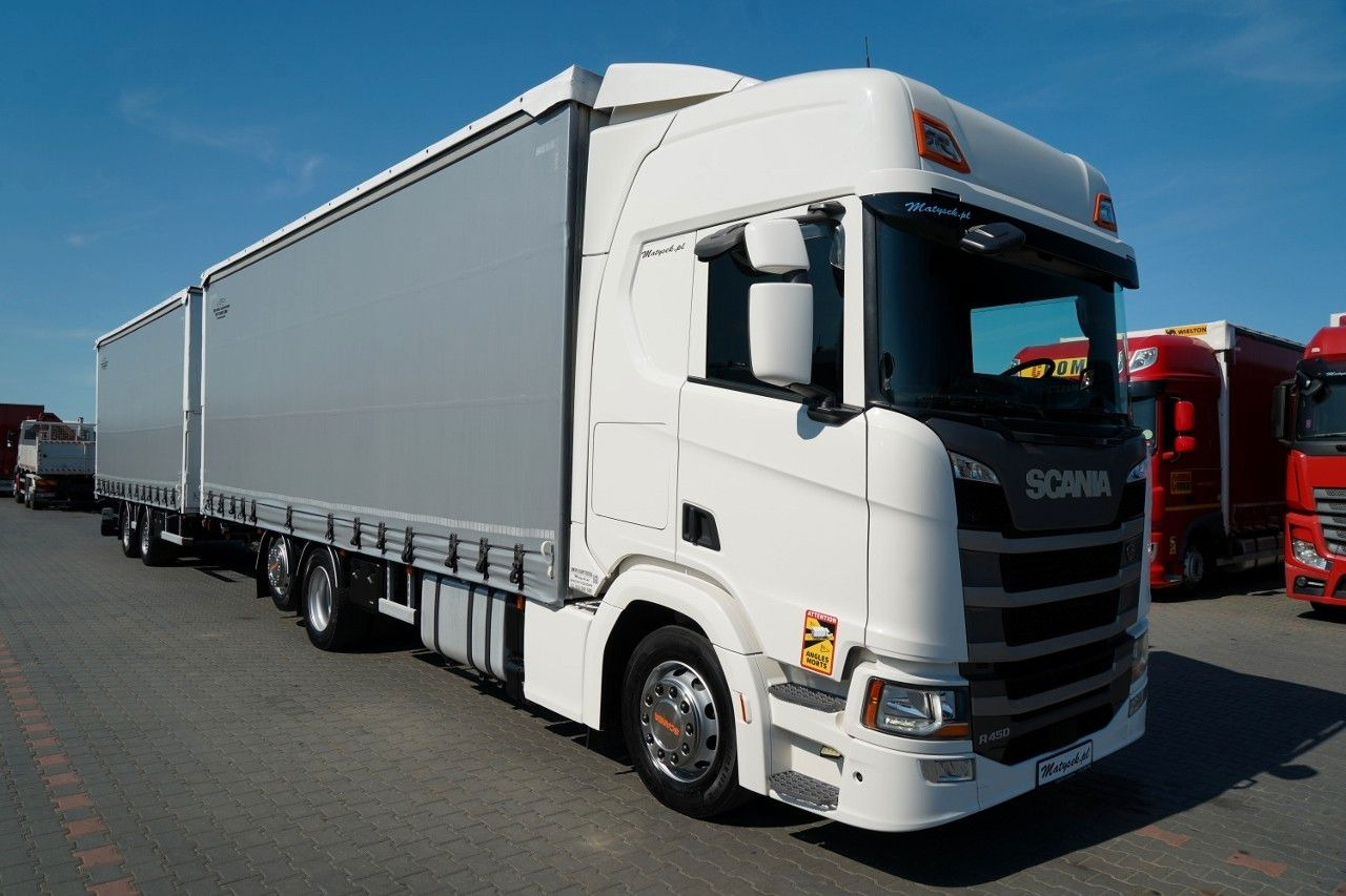 Scania R 450 / ZESTAW TANDEM 120 M3 / PRZEJAZDOWY / OŚ - Φορτηγό μουσαμάς: φωτογραφία 5 Scania R 450 / ZESTAW TANDEM 120 M3 / PRZEJAZDOWY / OŚ - Φορτηγό μουσαμάς: φωτογραφία 5