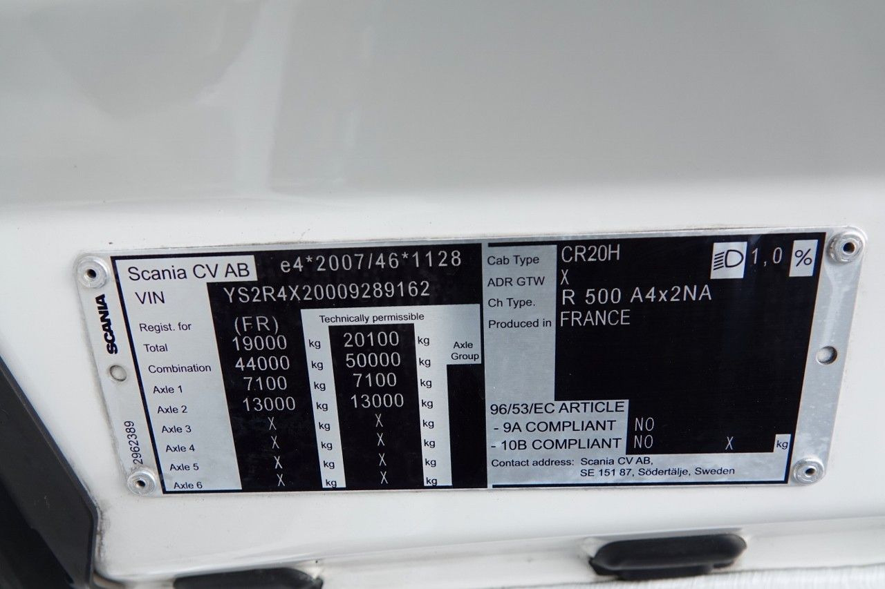 Leasing  Scania R 500 / RETARDER / OPONY 100% / FULL AIRMATIC / Scania R 500 / RETARDER / OPONY 100% / FULL AIRMATIC /: φωτογραφία 18