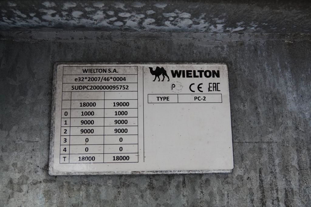 Τρέιλερ κουρτίνα Wecon PRZYCZEPA - 7,7 M / TANDEM / PRZEJAZDOWA / 2022: φωτογραφία 19