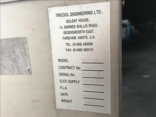 Tricool S2/50 chiller - Μηχανή τροφίμων: φωτογραφία 5 Tricool S2/50 chiller - Μηχανή τροφίμων: φωτογραφία 5