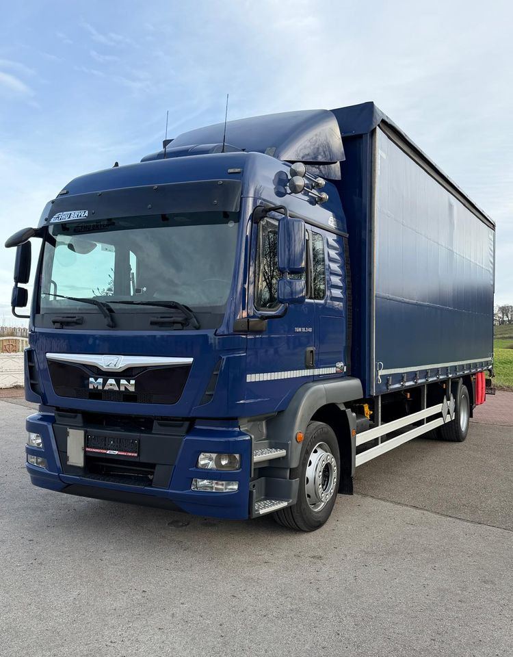 MAN TGM 18.340 / FIRANKA / SPROWADZONY / 9100 ŁADOWNOŚĆ / 18 PALET / E6 / WINDA / - Φορτηγό μουσαμάς: φωτογραφία 2 MAN TGM 18.340 / FIRANKA / SPROWADZONY / 9100 ŁADOWNOŚĆ / 18 PALET / E6 / WINDA / - Φορτηγό μουσαμάς: φωτογραφία 2