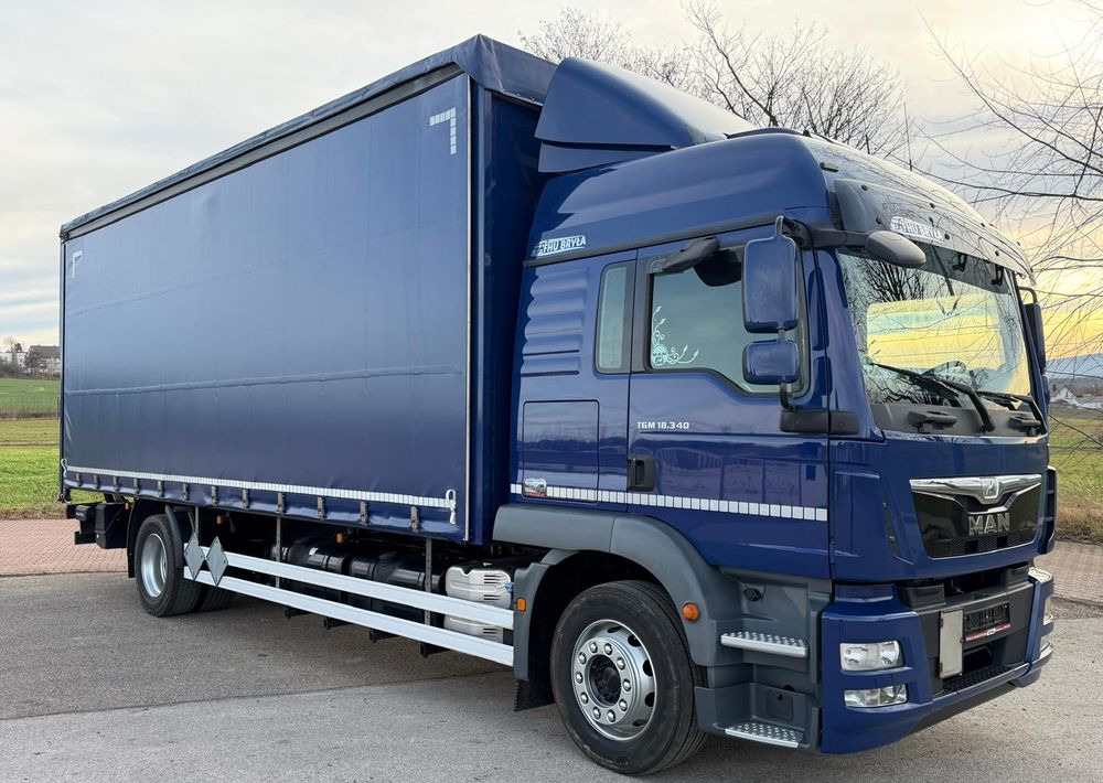 MAN TGM 18.340 / FIRANKA / SPROWADZONY / 9100 ŁADOWNOŚĆ / 18 PALET / E6 / WINDA / - Φορτηγό μουσαμάς: φωτογραφία 1 MAN TGM 18.340 / FIRANKA / SPROWADZONY / 9100 ŁADOWNOŚĆ / 18 PALET / E6 / WINDA / - Φορτηγό μουσαμάς: φωτογραφία 1