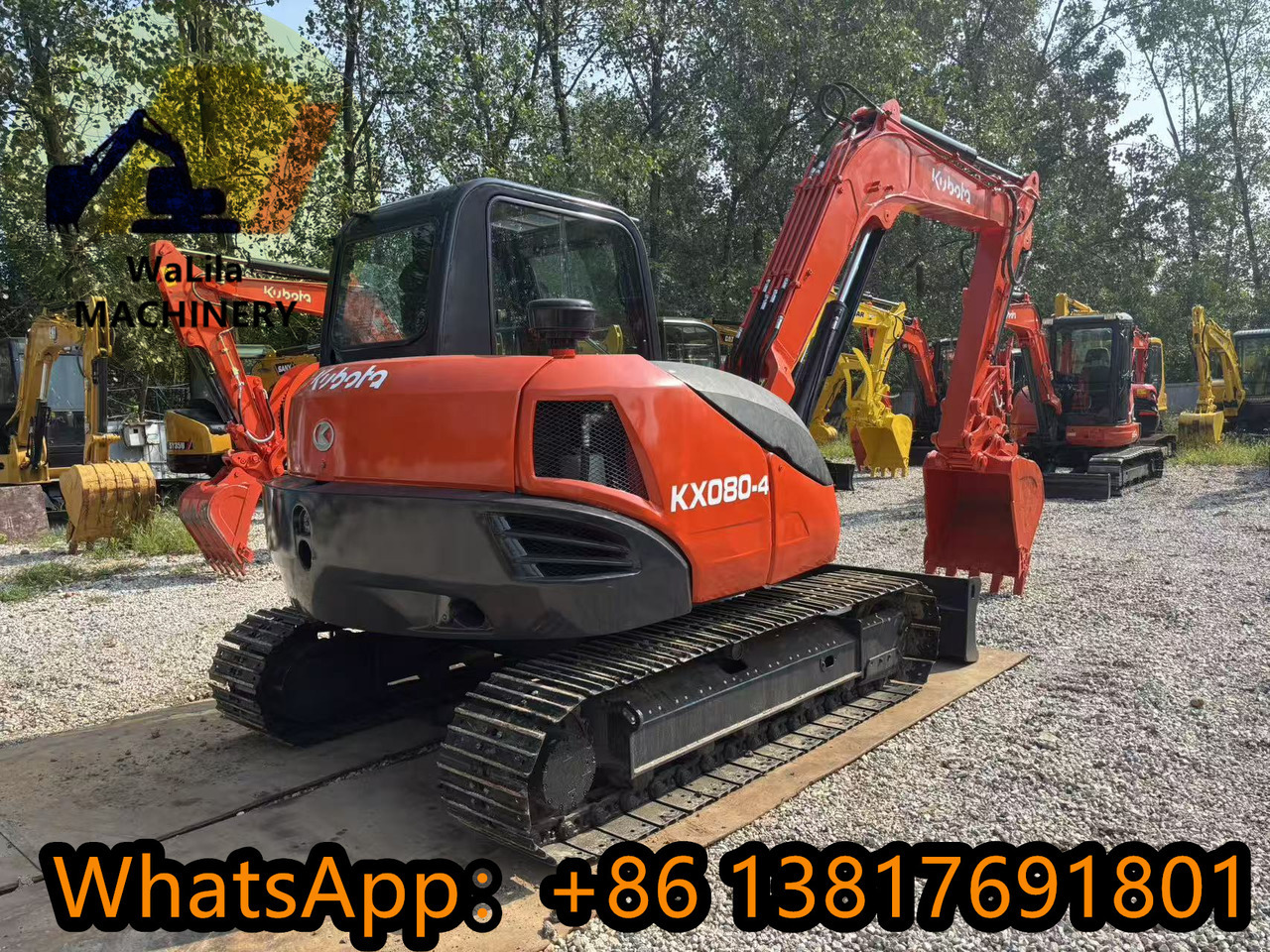 KUBOTA KX080 - Μίνι εκσκαφέας: φωτογραφία 4 KUBOTA KX080 - Μίνι εκσκαφέας: φωτογραφία 4