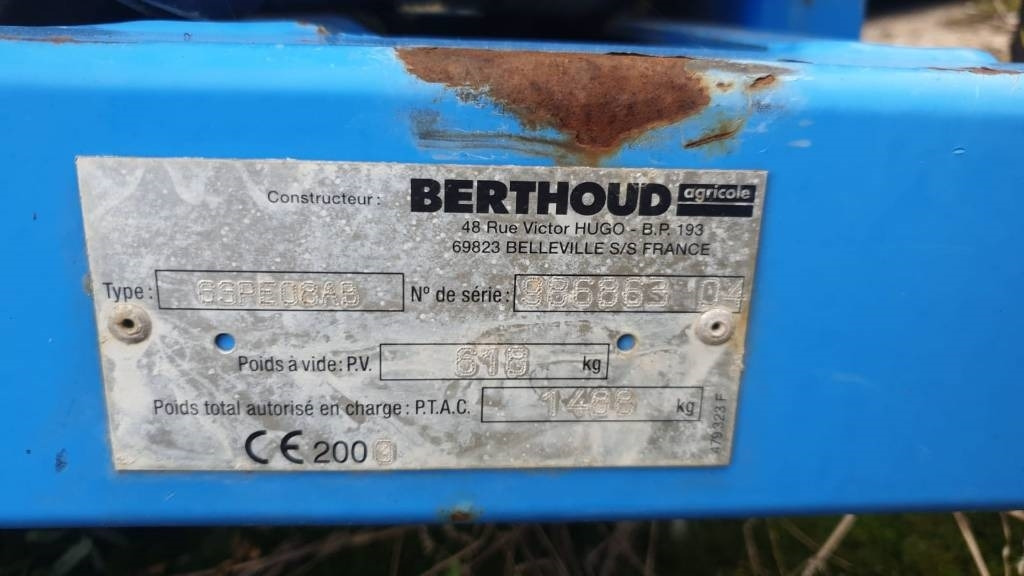 Berthoud Winair 1500 - Μπεκ λυμάτων: φωτογραφία 4 Berthoud Winair 1500 - Μπεκ λυμάτων: φωτογραφία 4