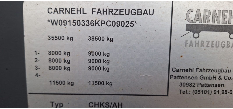 Carnehl CHKS AH - Επικαθήμενο ανατρεπόμενο: φωτογραφία 5 Carnehl CHKS AH - Επικαθήμενο ανατρεπόμενο: φωτογραφία 5