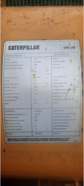 Βιομηχανική γεννήτρια Caterpillar SR 4 Stromaggregat: φωτογραφία 6