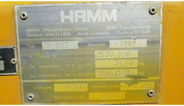 Οδοστρωτήρας Hamm Walze: φωτογραφία 6