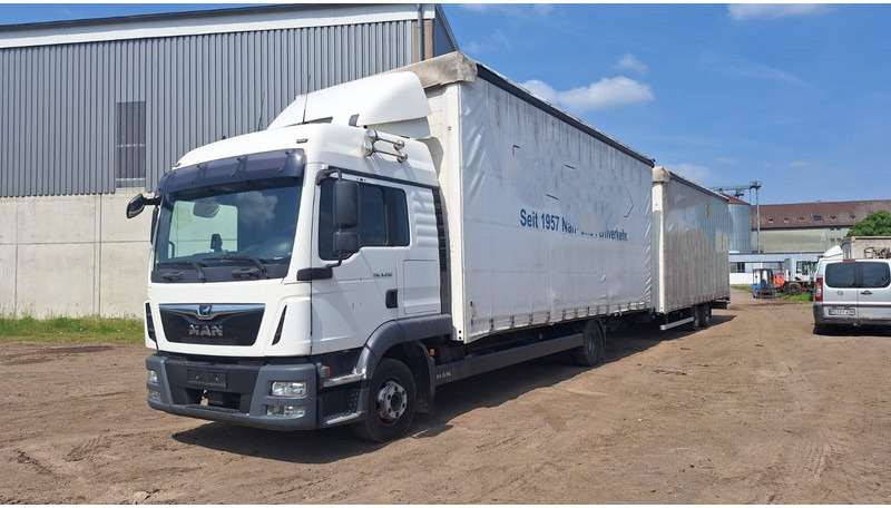 MAN TGL 8.250 Jumbo mit Anh - Φορτηγό μουσαμάς: φωτογραφία 1 MAN TGL 8.250 Jumbo mit Anh - Φορτηγό μουσαμάς: φωτογραφία 1