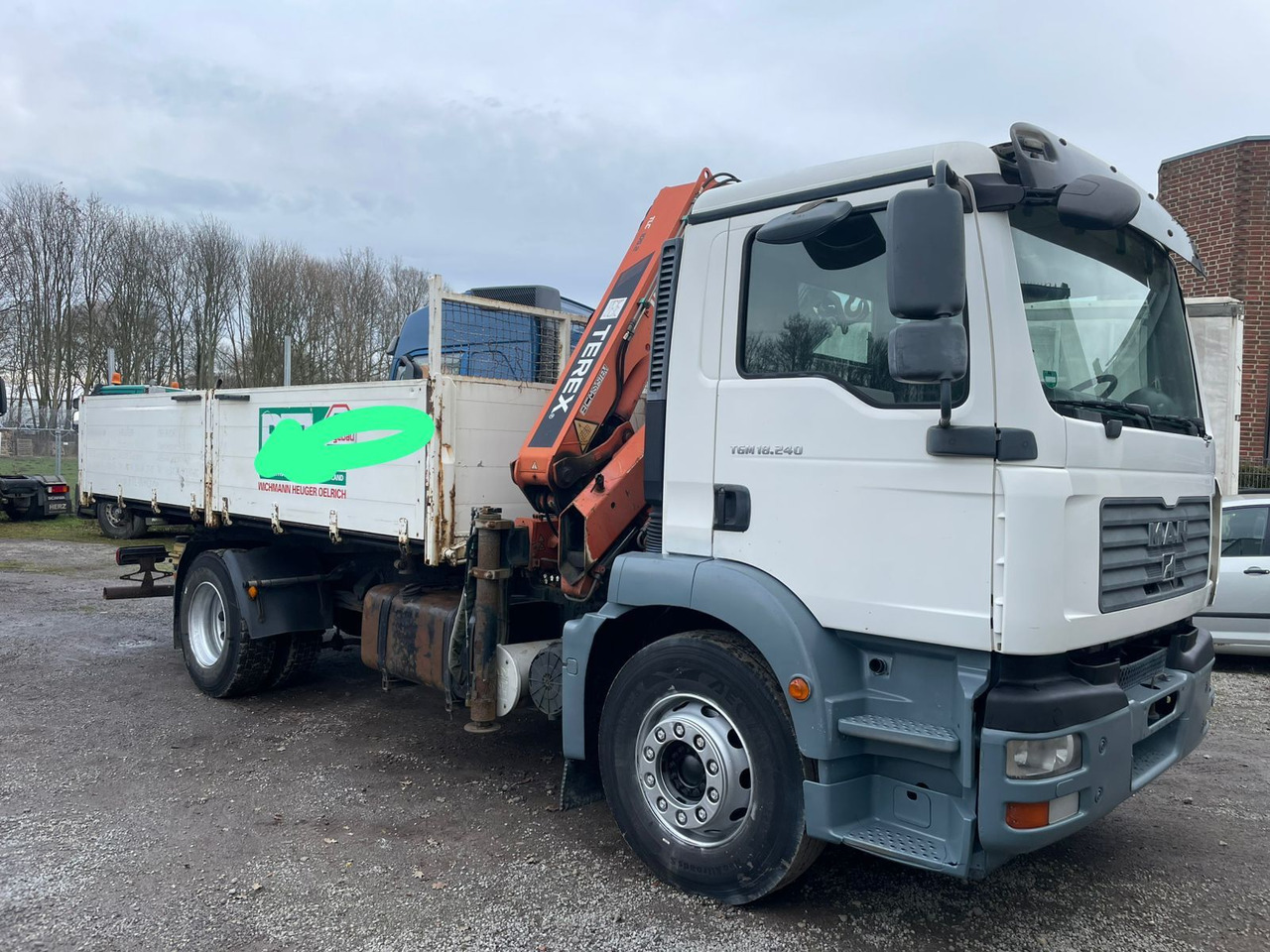MAN TGM 18.240PS 4x2 3.S-Kipper mit Kran - Φορτηγό ανατρεπόμενο, Φορτηγό με γερανό: φωτογραφία 4 MAN TGM 18.240PS 4x2 3.S-Kipper mit Kran - Φορτηγό ανατρεπόμενο, Φορτηγό με γερανό: φωτογραφία 4