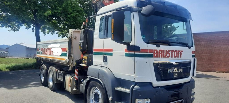 MAN TGS 26.400 Kipper Mit Kran/Funk - Φορτηγό με ανοιχτή καρότσα, Φορτηγό με γερανό: φωτογραφία 2 MAN TGS 26.400 Kipper Mit Kran/Funk - Φορτηγό με ανοιχτή καρότσα, Φορτηγό με γερανό: φωτογραφία 2