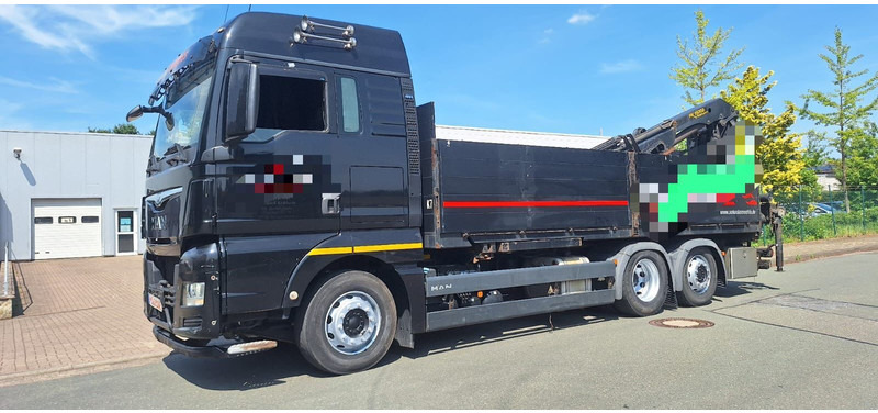 MAN TGX 26.440 6x2 LLW Pritsche mit Kran Palfinge - Φορτηγό με ανοιχτή καρότσα, Φορτηγό με γερανό: φωτογραφία 1 MAN TGX 26.440 6x2 LLW Pritsche mit Kran Palfinge - Φορτηγό με ανοιχτή καρότσα, Φορτηγό με γερανό: φωτογραφία 1