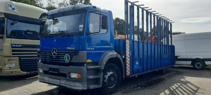 Mercedes-Benz 1828 Pritsche+Glastransport - Φορτηγό με ανοιχτή καρότσα, Φορτηγό με γερανό: φωτογραφία 2 Mercedes-Benz 1828 Pritsche+Glastransport - Φορτηγό με ανοιχτή καρότσα, Φορτηγό με γερανό: φωτογραφία 2